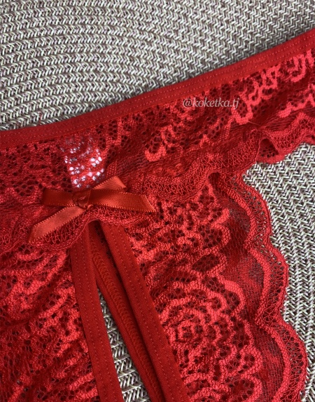 Эротические трусики-стринг с доступом