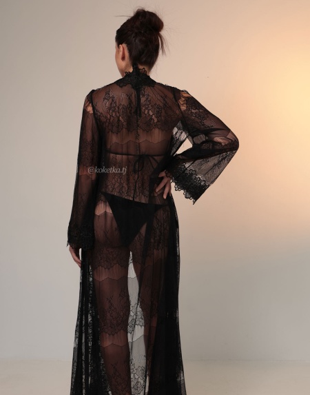 Нежный прозрачный халат