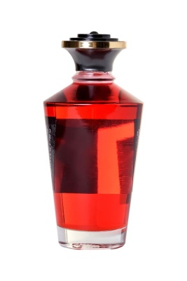 Съедобное массажное масло Shunga Blazing Cherry, разогревающее, вишня, 100 мл