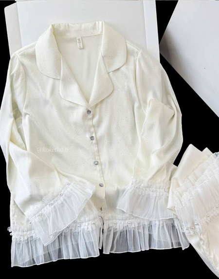 Домашний комплект с рубашкой и штанами