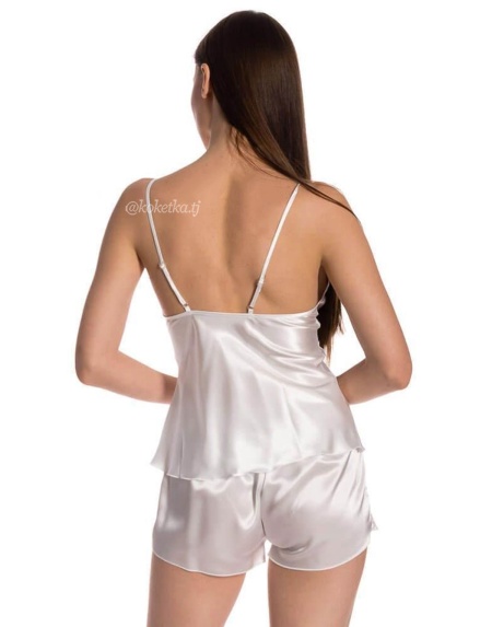 Атласный топ и шорты от Espuar