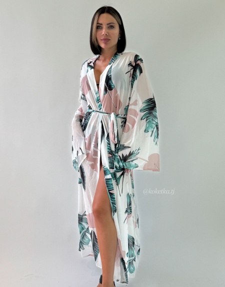 Нежный прозрачный халат