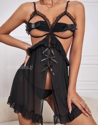 Нежная сорочка с трусиками стринг