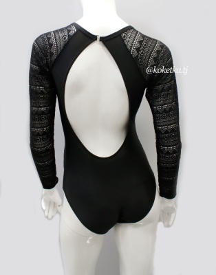 Слитный купальник с длинными рукавами