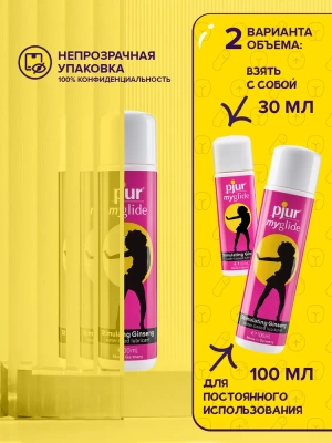 Лубрикант возбуждающий для женщин PJUR MYGLIDE, на водной основе, 100 мл