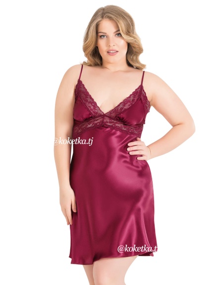 Атласная сорочка (XXL, 3XL, 4XL)