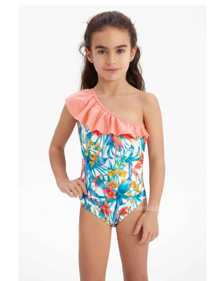 Слитный купальник на одно плечо