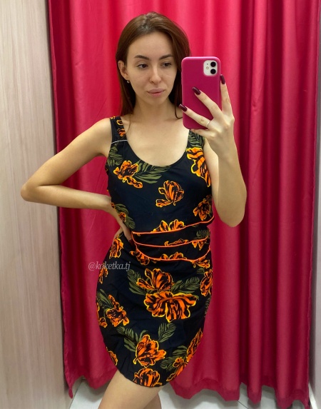 Модный купальник с короткими шортами (XXL, 3XL, 4XL, 5XL, 6XL)