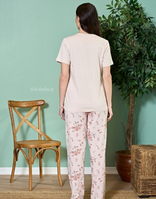 Домашний комплект с футболкой и штанами