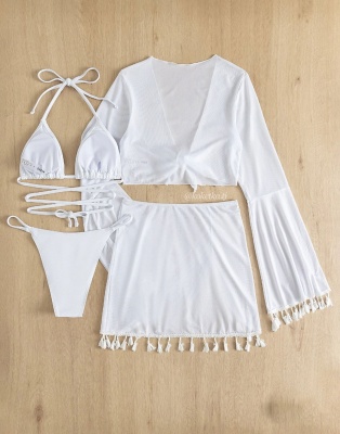 Купальник бикини с юбкой 4в1