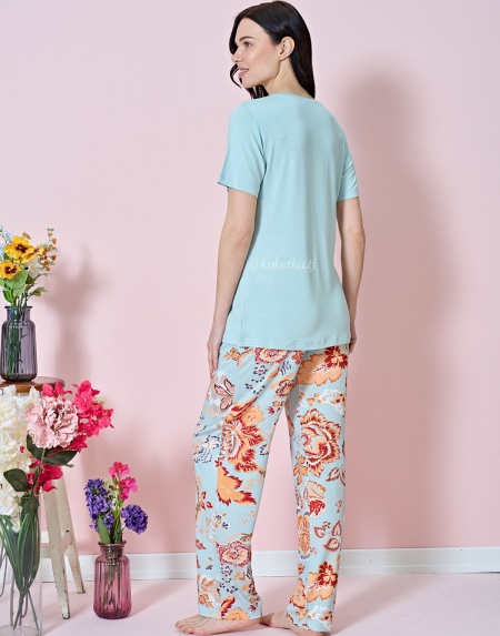 Домашний комплект с футболкой и штанами