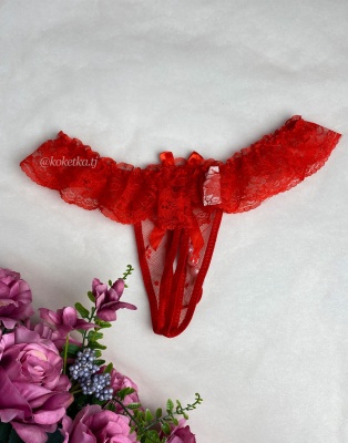 Эротические трусики-стринг с доступом