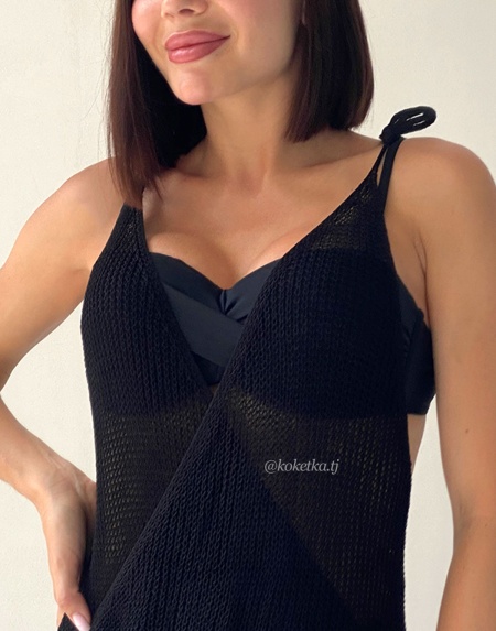 Пляжное платье без рукавов