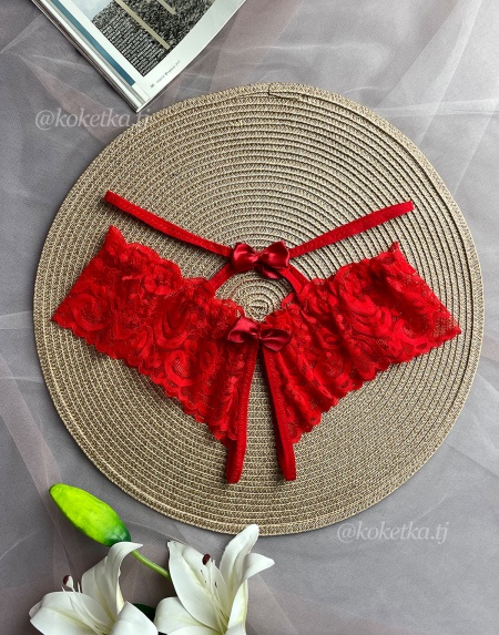 Эротические трусики-стринг с доступом