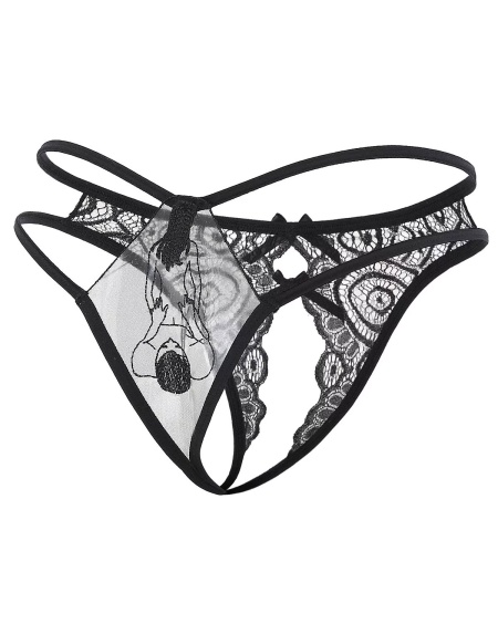 Эротические трусики-стринг с доступом