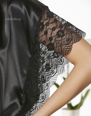 Атласная сорочка с халатом от Pierre Cardin