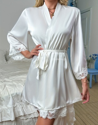 Нежная сорочка с халатом