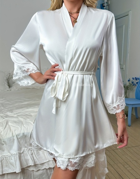 Нежная сорочка с халатом