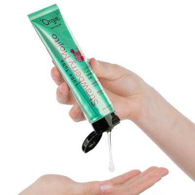 Съедобный интимный гель Orgie Lube Tube Cocktail Strawberry Mojito, 100 мл