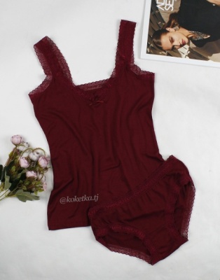 Комплект майка и трусики из хлопка