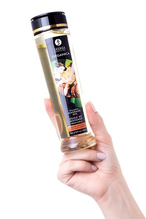 Съедобное масло для массажа Shunga Organica Almond Sweetness, натуральное, возбуждающее, миндаль, 240 мл
