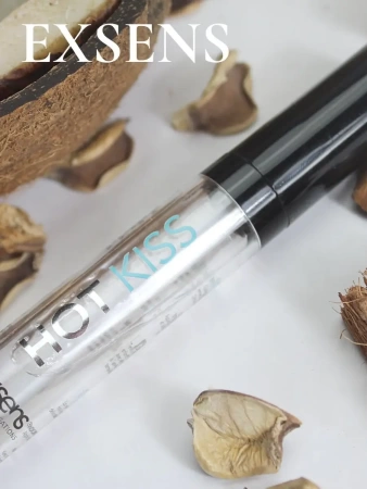 Блеск для губ с вибрирующим эффектом, Hot Kiss EXSENS Coconut , 7 мл