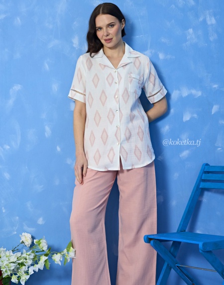 Муслиновая рубашка со штанами