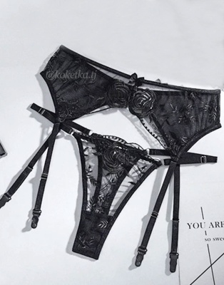 Пояс для чулок со стрингами 