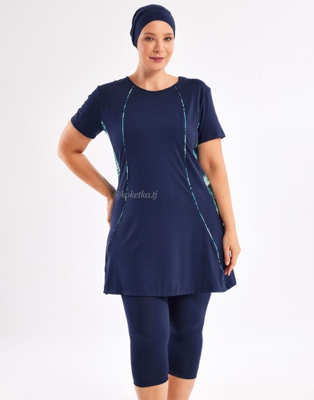 Модный купальник с короткими лосинами