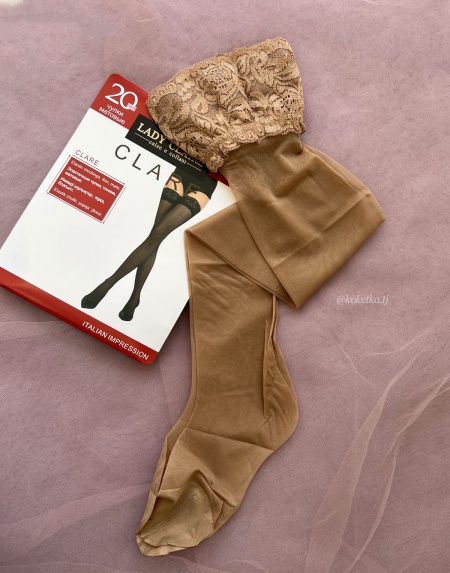 Чулки с кружевной коронкой (20 ден)