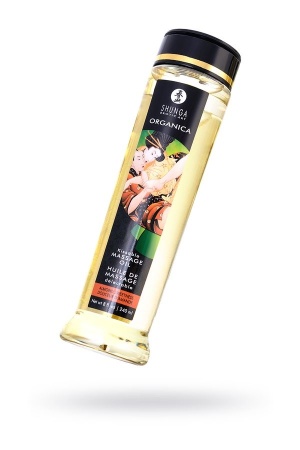 Съедобное масло для массажа Shunga Organica Almond Sweetness, натуральное, возбуждающее, миндаль, 240 мл