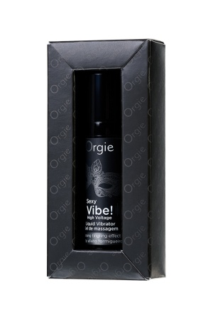 Гель для массажа ORGIE Sexy Vibe High Voltage с усиленным эффектом вибрации, 15 мл 