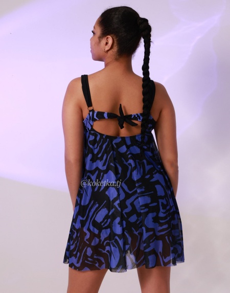 Купальник платье (низ шорты)