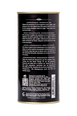 Съедобное массажное масло Shunga Midnight Sorbet, щербет, разогревающее, 100 мл