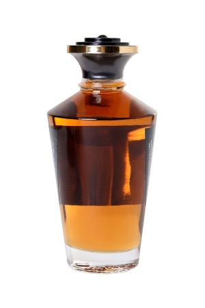Съедобное массажное масло Shunga Caramel Kisses, разогревающее, карамель, 100 мл