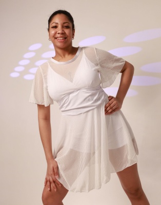 Купальник платье (низ шорты)