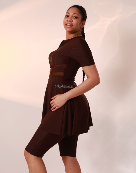 Купальник платье с шортами