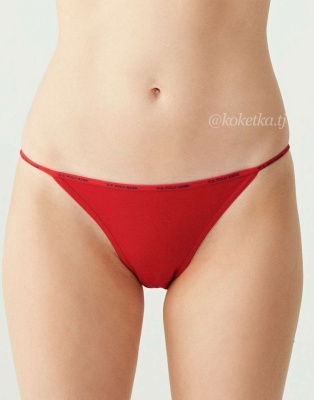 Набор трусиков-бикини U.S. Polo Assn (черный, бежевый, белый, красный, розовый - 5 шт)