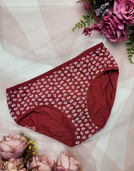 Набор хлопковых трусиков — слип (7 шт)