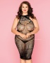 Платье-сетка и стринги (Plus Size)