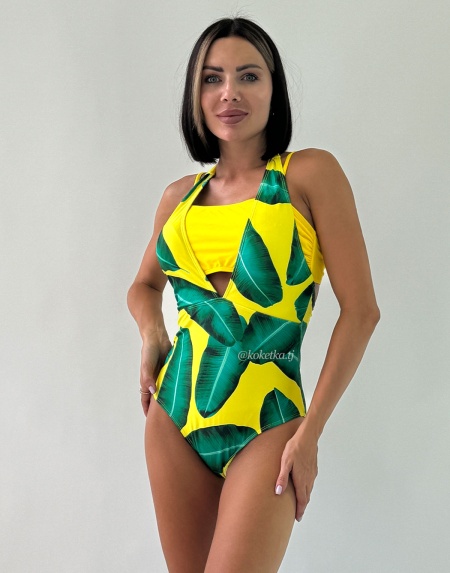 Слитный купальник 2в1