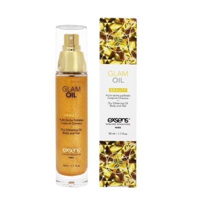 Шиммер, сухое масло с блеском для волос и тела,  GLAM OIL EXSENS, 50 мл