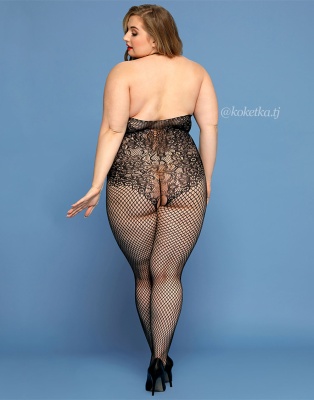 Бодистокинг в сетку (Plus Size)