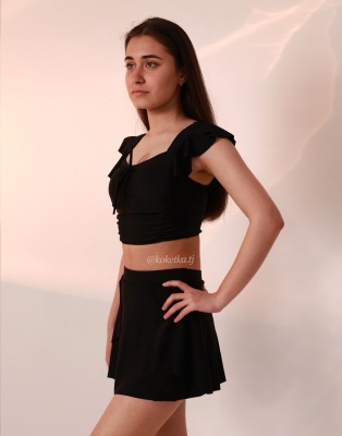 Раздельный купальник с юбочкой