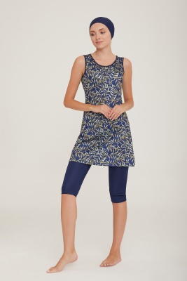 Модный купальник с короткими лосинами