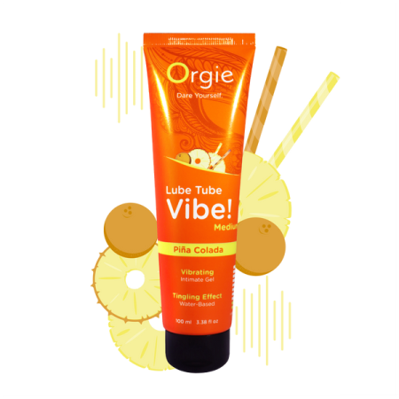 Лубрикант с эффектом вибрации Orgie Lube Tube Vibe Low Sex On The Beach, 100 мл