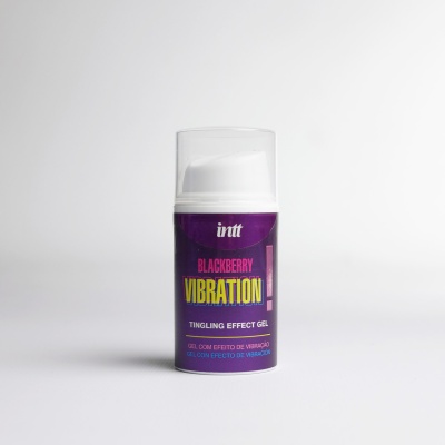 Интимный гель с эффектом вибрации, ароматом ежевики, INTT BLACKBERRY VIBRATION, 15мл