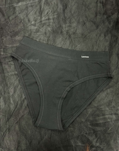 Хлопковые трусики на высокой посадке