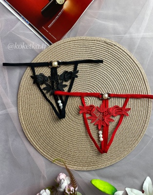 Эротические трусики-стринг с доступом