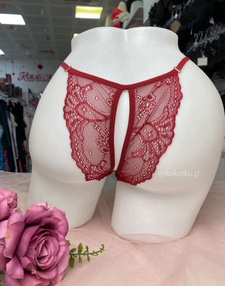 Эротические трусики-бразилианна стринг с доступом